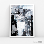 Cargar imagen en el visor de la galería, Cuadro Abstracto Blanco y Negro