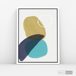 Cargar imagen en el visor de la galería, Cuadro Abstracto Nórdico Azul Uno