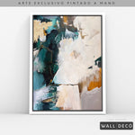 Cargar imagen en el visor de la galería, Arte Pintado a Mano Esmeralda Vertical