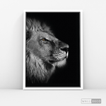 Cargar imagen en el visor de la galería, Cuadro Animales León (A) B/N