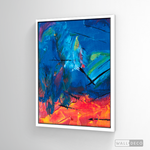Cargar imagen en el visor de la galería, Cuadro Abstracto Contraste Azul
