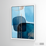 Cargar imagen en el visor de la galería, Cuadro Fragmentos Abstractos Azul