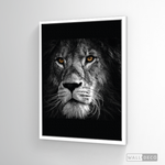 Cargar imagen en el visor de la galería, Cuadro Animales León (B) B/N