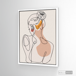 Cargar imagen en el visor de la galería, Cuadro Mujer Line Art