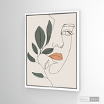Cargar imagen en el visor de la galería, Cuadro Face Line Botánico
