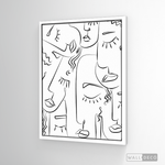 Cargar imagen en el visor de la galería, Cuadro Minimalista Faces Lines