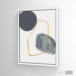 Cargar imagen en el visor de la galería, Cuadro Abstracto Nórdico Azul Dos