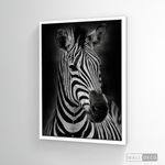 Cargar imagen en el visor de la galería, Cuadro Animales Cebra B/N