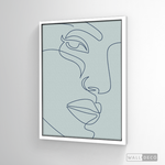 Cargar imagen en el visor de la galería, Cuadro Face Lines Azul Dos