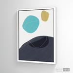 Cargar imagen en el visor de la galería, Cuadro Abstracto Nórdico Azul Tres