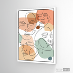 Cargar imagen en el visor de la galería, Cuadro Face Line Mujeres