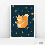 Cargar imagen en el visor de la galería, Cuadro Infantil Pequeña Ardilla