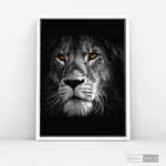 Cargar imagen en el visor de la galería, Cuadro Animales León (B) B/N