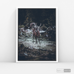 Cargar imagen en el visor de la galería, Cuadro Animales Ciervo Rojo (B)