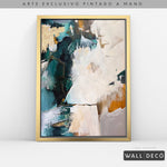 Cargar imagen en el visor de la galería, Arte Pintado a Mano Esmeralda Vertical