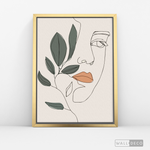 Cargar imagen en el visor de la galería, Cuadro Face Line Botánico