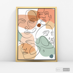 Cargar imagen en el visor de la galería, Cuadro Face Line Mujeres