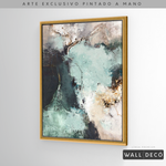 Cargar imagen en el visor de la galería, Arte Pintado a Mano Luz Verde Vertical