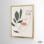 Cargar imagen en el visor de la galería, Cuadro Face Line Botánico