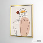 Cargar imagen en el visor de la galería, Cuadro Mujer Line Art Dos