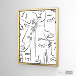 Cargar imagen en el visor de la galería, Cuadro Minimalista Faces Lines