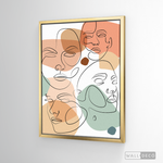 Cargar imagen en el visor de la galería, Cuadro Face Line Mujeres