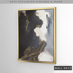 Cargar imagen en el visor de la galería, Arte Pintado a Mano Ritmo Nocturno Vertical