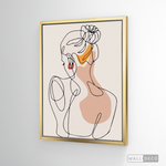 Cargar imagen en el visor de la galería, Cuadro Mujer Line Art