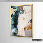 Cargar imagen en el visor de la galería, Arte Pintado a Mano Esmeralda Vertical