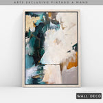 Cargar imagen en el visor de la galería, Arte Pintado a Mano Esmeralda Vertical