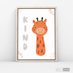 Cargar imagen en el visor de la galería, Cuadro Infantil Jirafa Kind