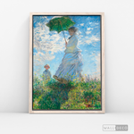Cargar imagen en el visor de la galería, Cuadro Arte Mujer con sombrilla, Claude Monet