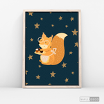 Cargar imagen en el visor de la galería, Cuadro Infantil Pequeña Ardilla