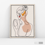 Cargar imagen en el visor de la galería, Cuadro Mujer Line Art