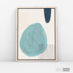 Cargar imagen en el visor de la galería, Cuadro Abstracto Reposo en Azul