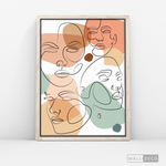 Cargar imagen en el visor de la galería, Cuadro Face Line Mujeres