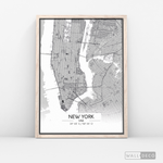 Cargar imagen en el visor de la galería, Cuadro New York Map Blanco