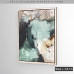 Cargar imagen en el visor de la galería, Arte Pintado a Mano Luz Verde Vertical