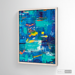 Cargar imagen en el visor de la galería, Cuadro Abstracto Amarillo Azul