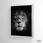 Cargar imagen en el visor de la galería, Cuadro Animales León (B) B/N