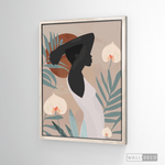 Cargar imagen en el visor de la galería, Cuadro Mujer Afro Tulipanes