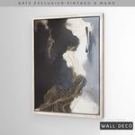 Cargar imagen en el visor de la galería, Arte Pintado a Mano Ritmo Nocturno Vertical