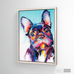 Cargar imagen en el visor de la galería, Cuadro Arte Bulldog Frances Color