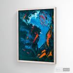 Cargar imagen en el visor de la galería, Cuadro Abstracto Rojo Azul