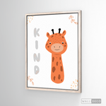 Cargar imagen en el visor de la galería, Cuadro Infantil Jirafa Kind