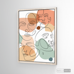 Cargar imagen en el visor de la galería, Cuadro Face Line Mujeres