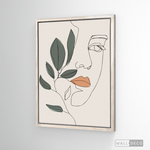 Cargar imagen en el visor de la galería, Cuadro Face Line Botánico