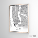 Cargar imagen en el visor de la galería, Cuadro New York Map Blanco