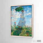 Cargar imagen en el visor de la galería, Cuadro Arte Mujer con sombrilla, Claude Monet