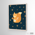 Cargar imagen en el visor de la galería, Cuadro Infantil Pequeña Ardilla